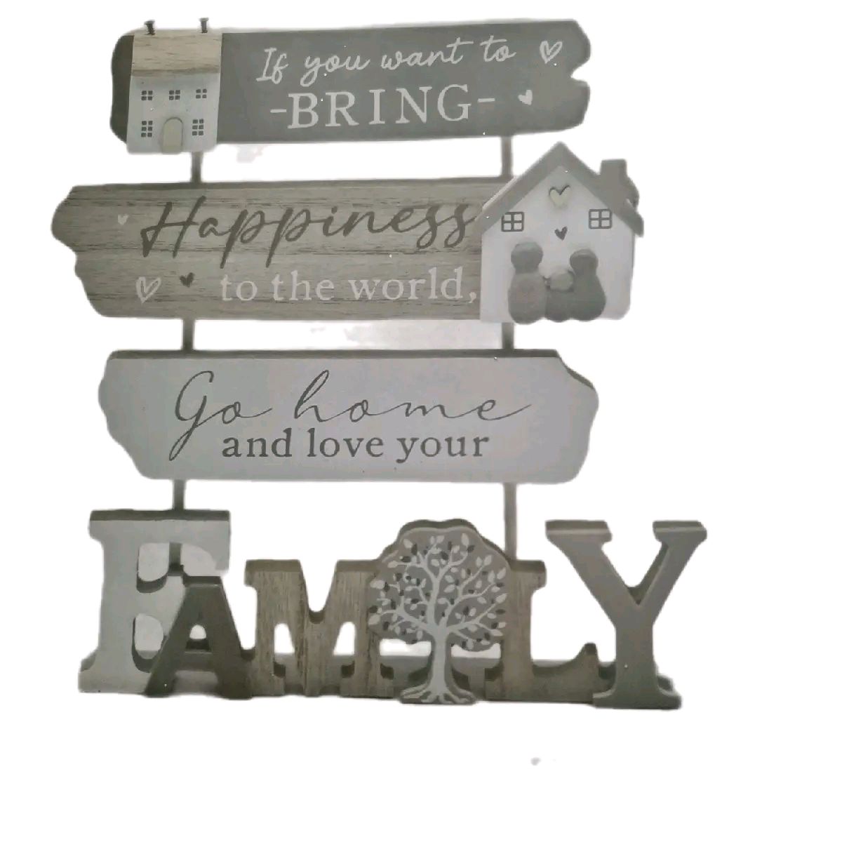 Tall Standing Plaque - Friends/Family 23cm