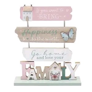 Tall Standing Plaque - Friends/Family 23cm