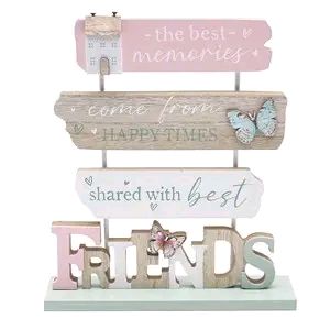 Tall Standing Plaque - Friends/Family 23cm