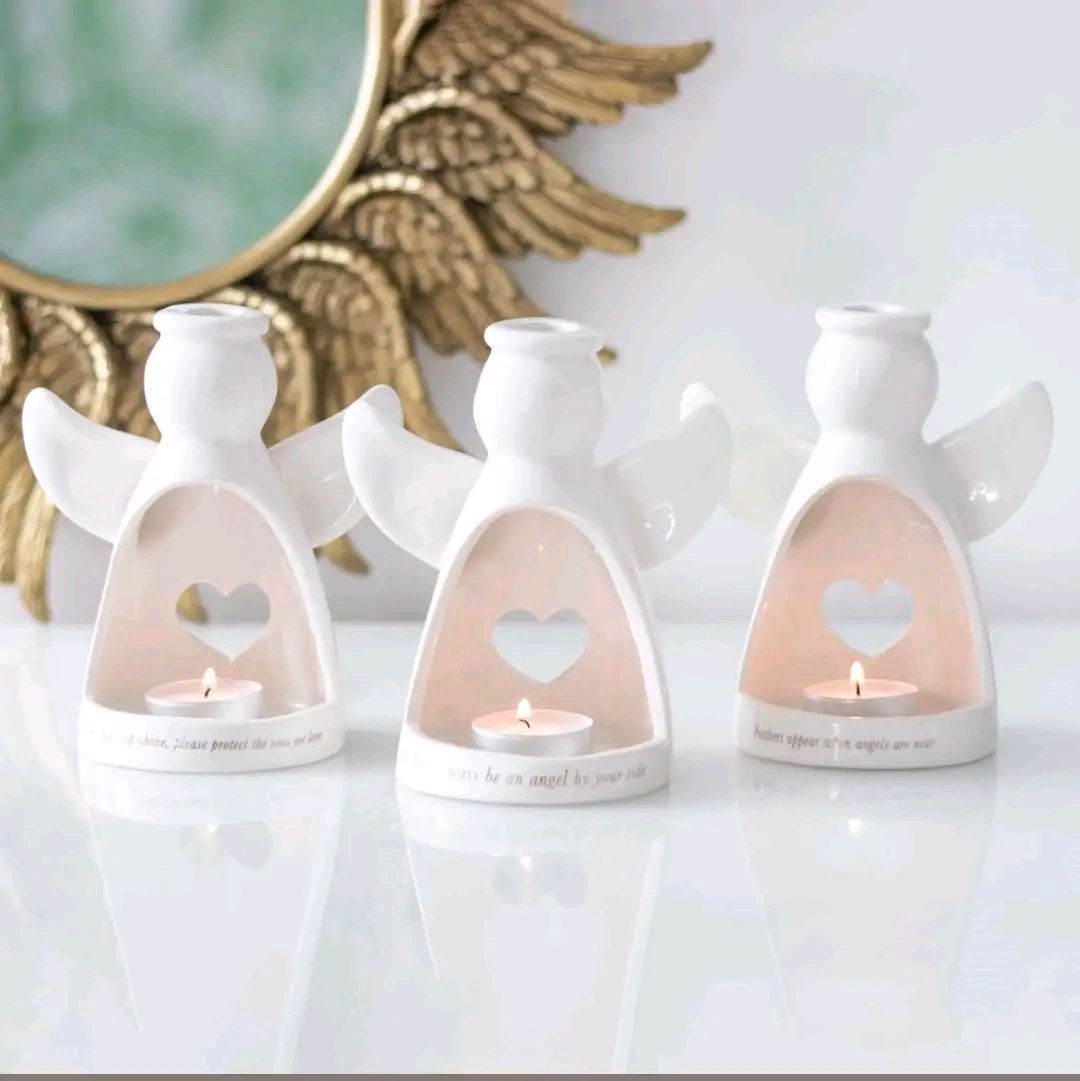 Angel Tea light Holders, 2 designs