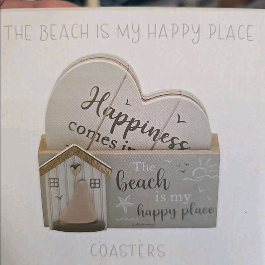 The Beach is My Happy Place Coaster set