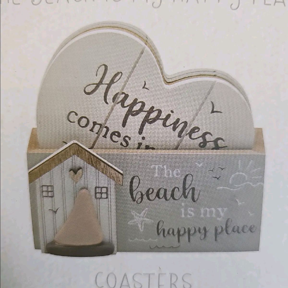 The Beach is My Happy Place Coaster set