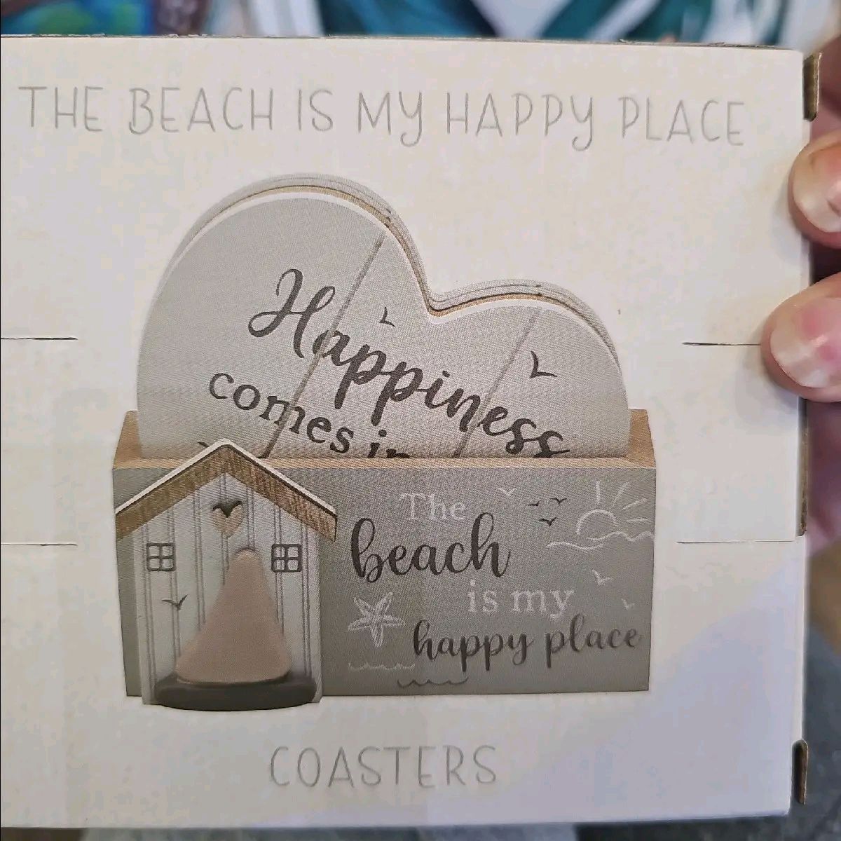 The Beach is My Happy Place Coaster set