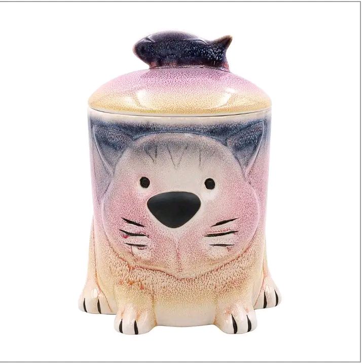 Faithful Friends Dog/Cat Ceramic Jar