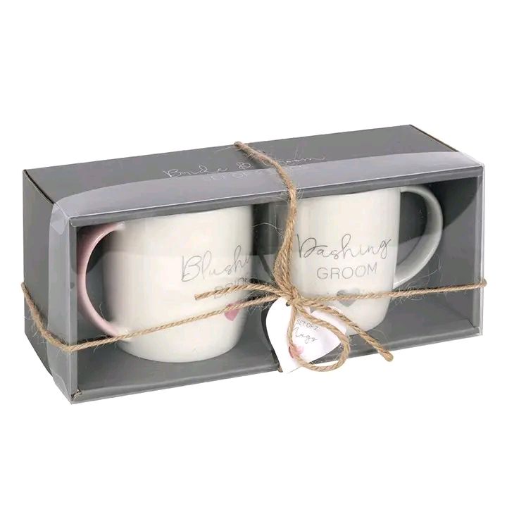 Blushing Bride & Dashing Groom Couples Mug Gift