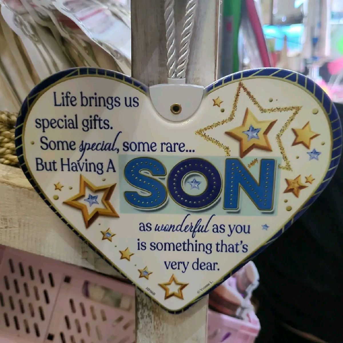Ceramic Hanging Heart Signs, Various Designs