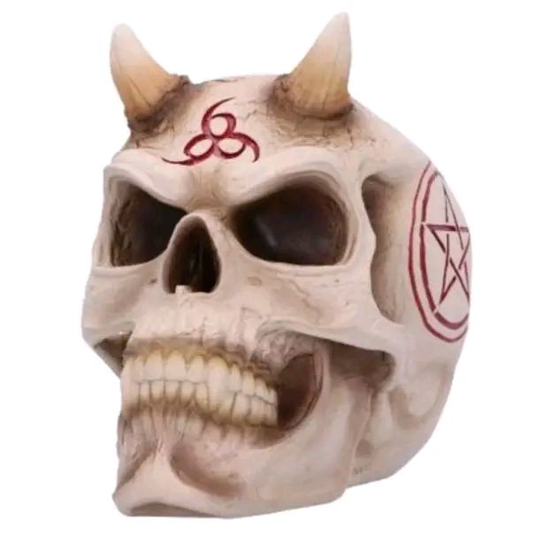 666 Skull Figurine 20cm