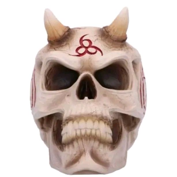 666 Skull Figurine 20cm