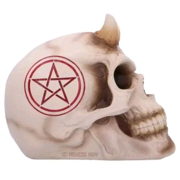 666 Skull Figurine 20cm