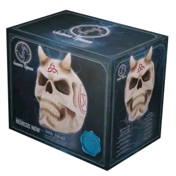 666 Skull Figurine 20cm