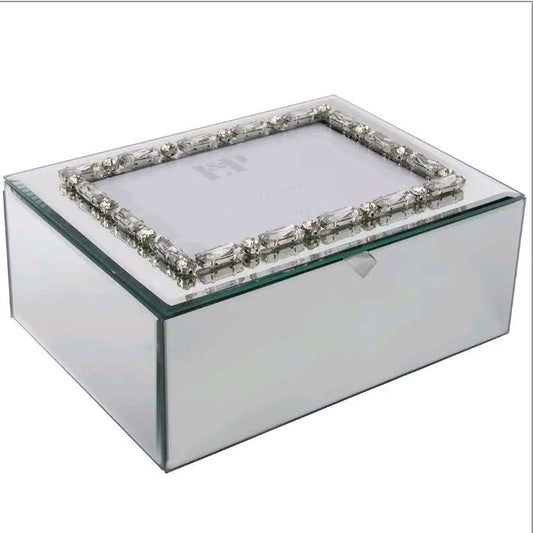 Mirror Jewellery Box with Photo Frame, 2 Sizes