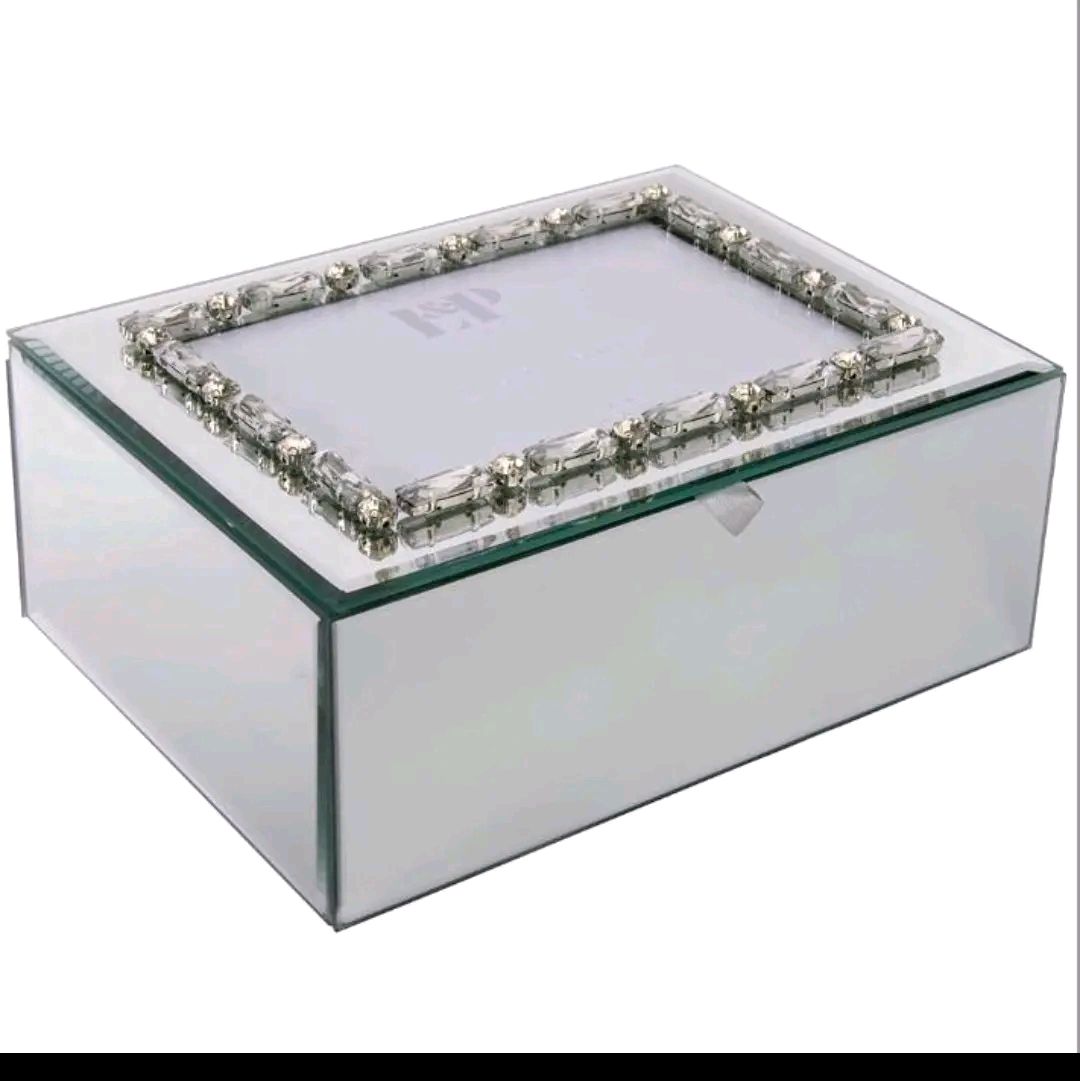 Mirror Jewellery Box with Photo Frame, 2 Sizes