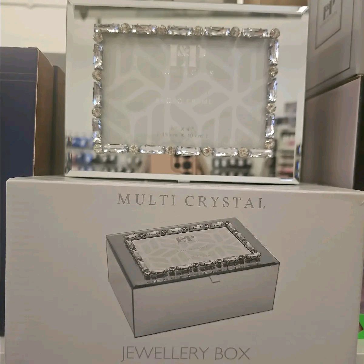 Mirror Jewellery Box with Photo Frame, 2 Sizes