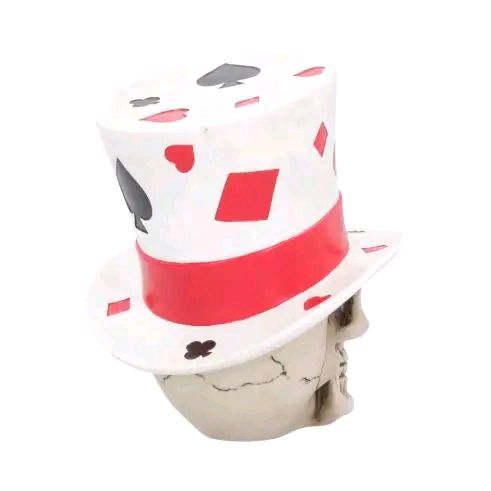 Casino Jack Luck Top Hat Skull 20cm