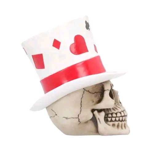 Casino Jack Luck Top Hat Skull 20cm