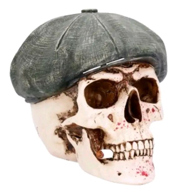 "The Boss" Skull Wish Flatcap Ornament 18.5cm
