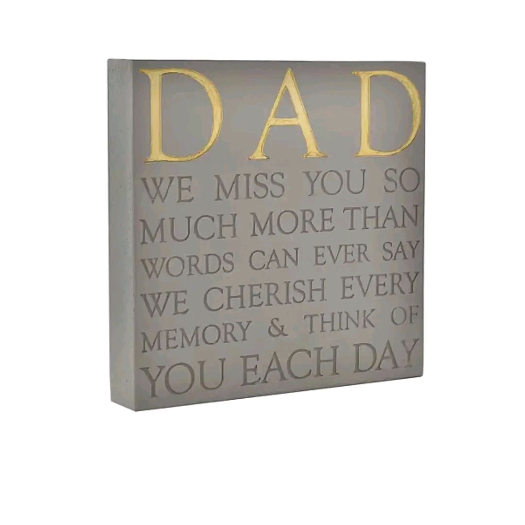 Thoughts of You sentimental plaque, 4 options