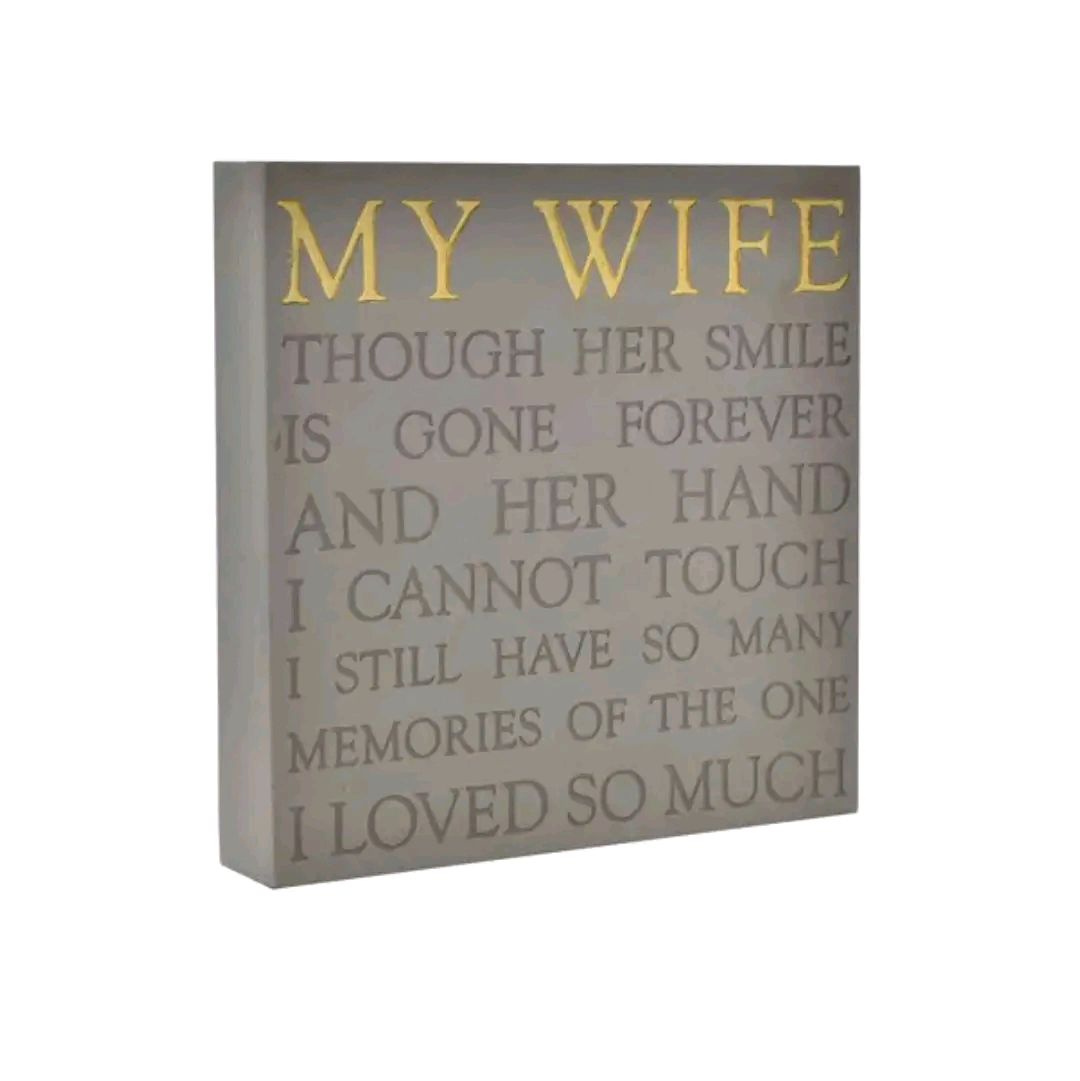 Thoughts of You sentimental plaque, 4 options