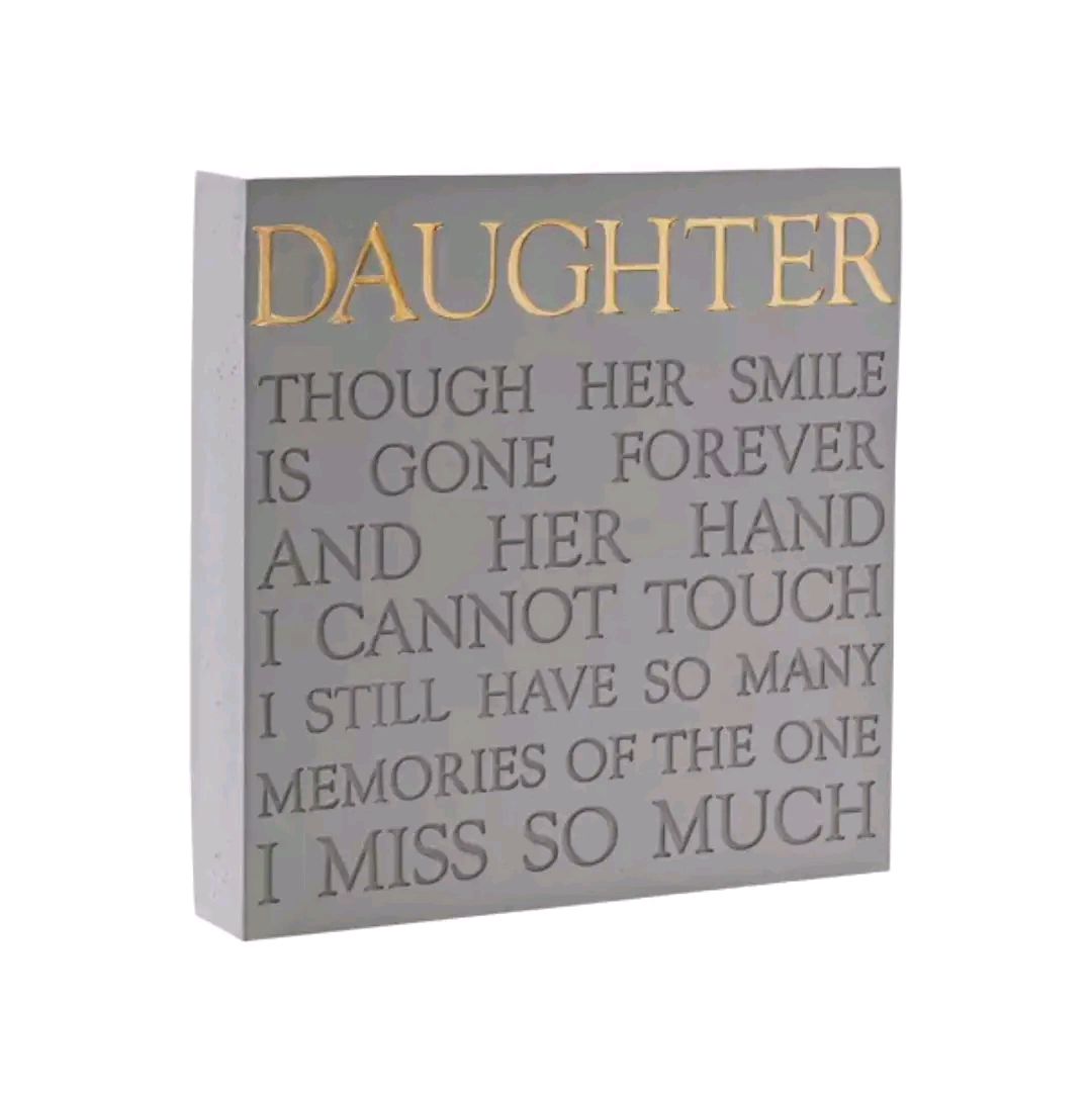 Thoughts of You sentimental plaque, 4 options