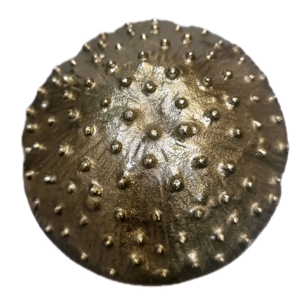 Golden Toadstool ornament handcrafted in India