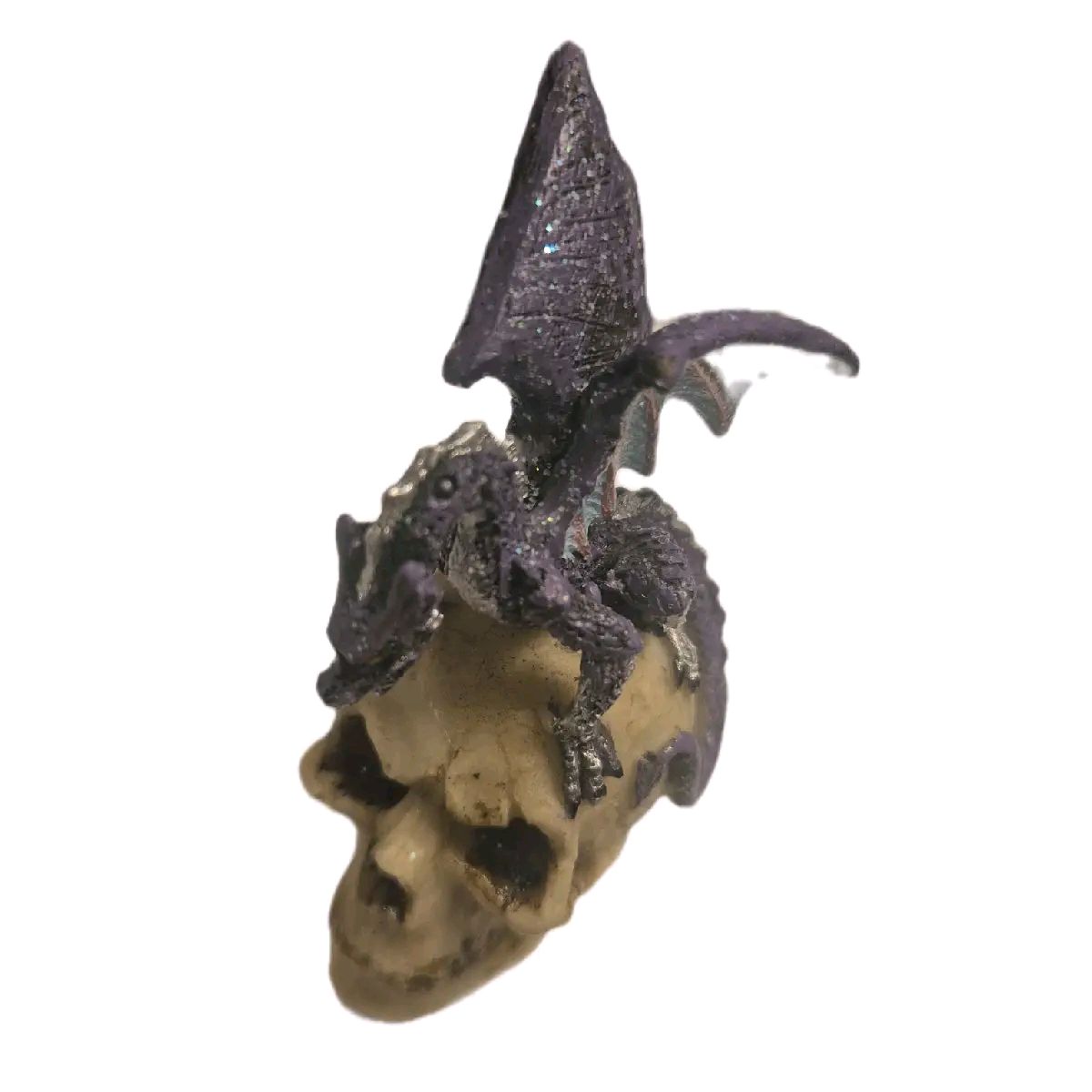 Dragon on Skull Decorative Ornament