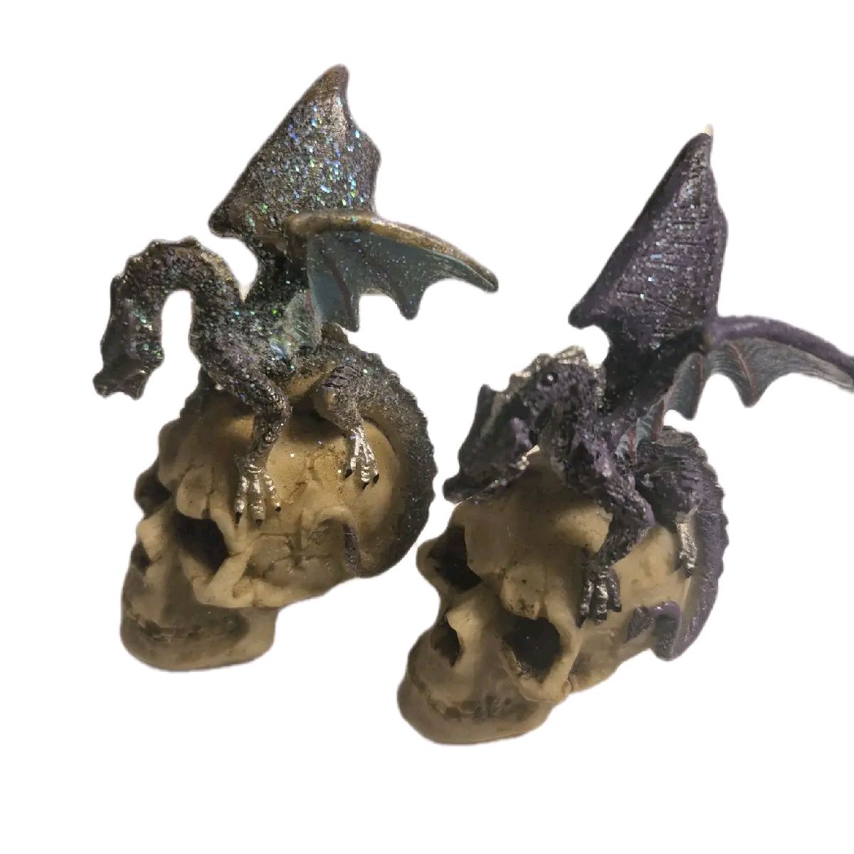Dragon on Skull Decorative Ornament
