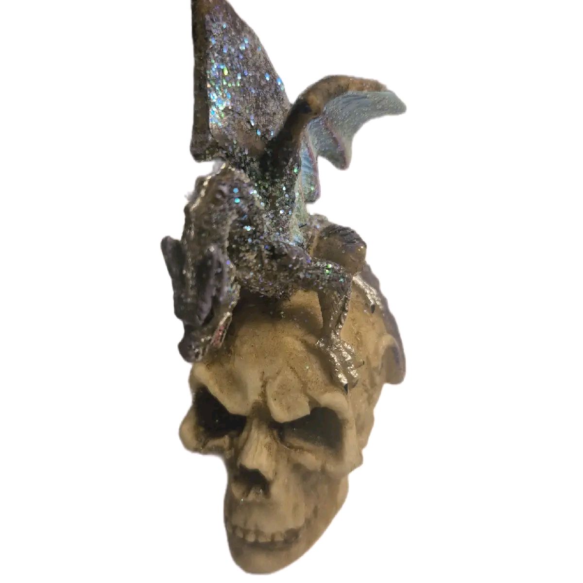 Dragon on Skull Decorative Ornament