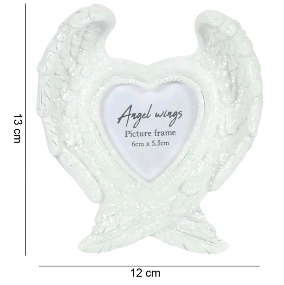 Glitter Angel Wings Photo Frame