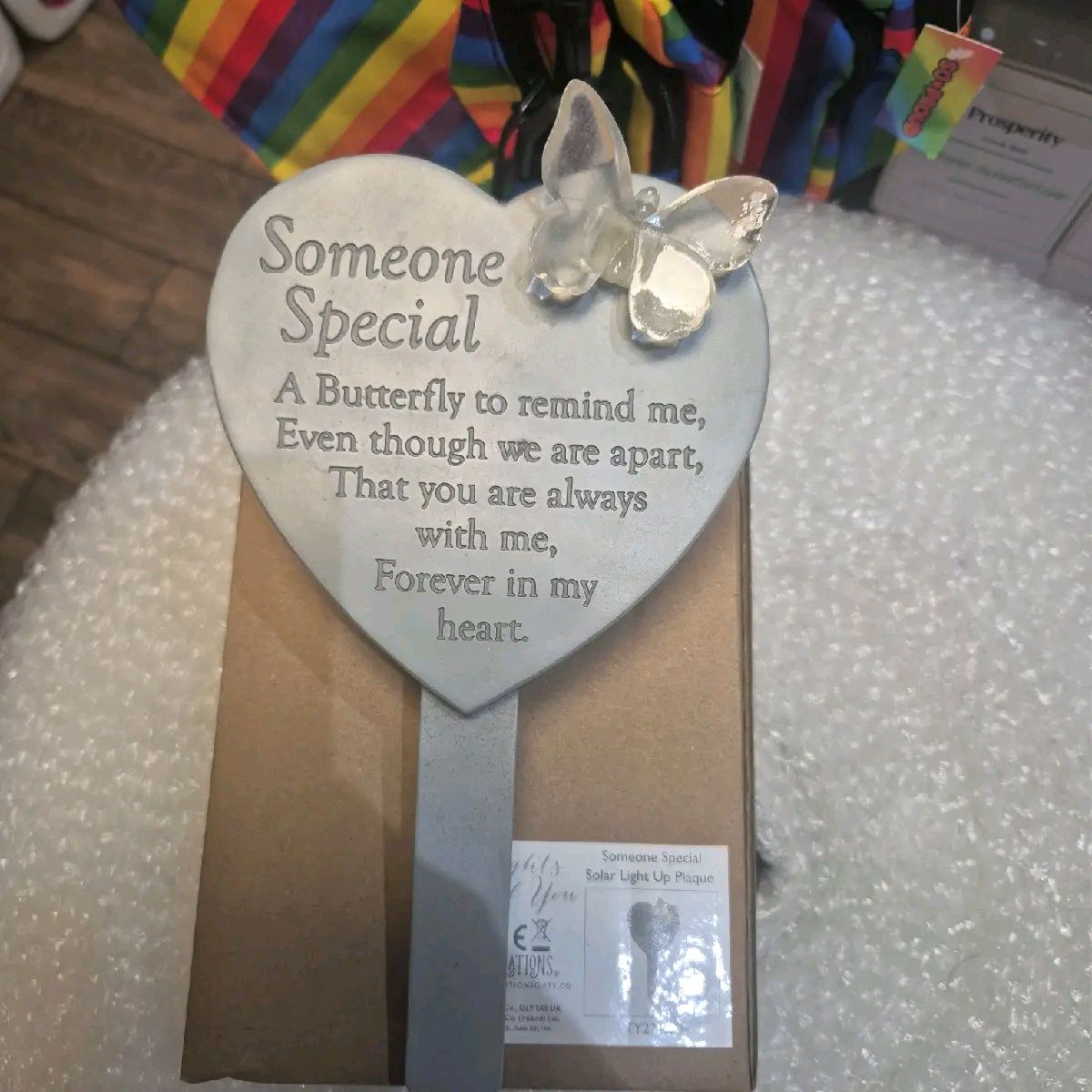 Thoughts of You Memorial someone special Solar Stake