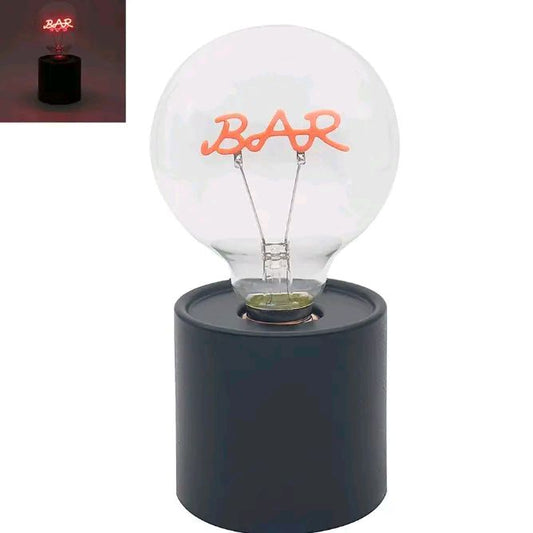 LED Text Lamp, Love/Bar Design