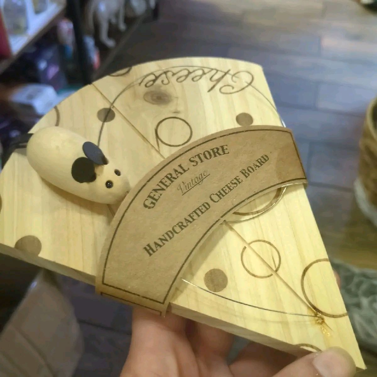 Hand-Crafted Cheese Board with Slice