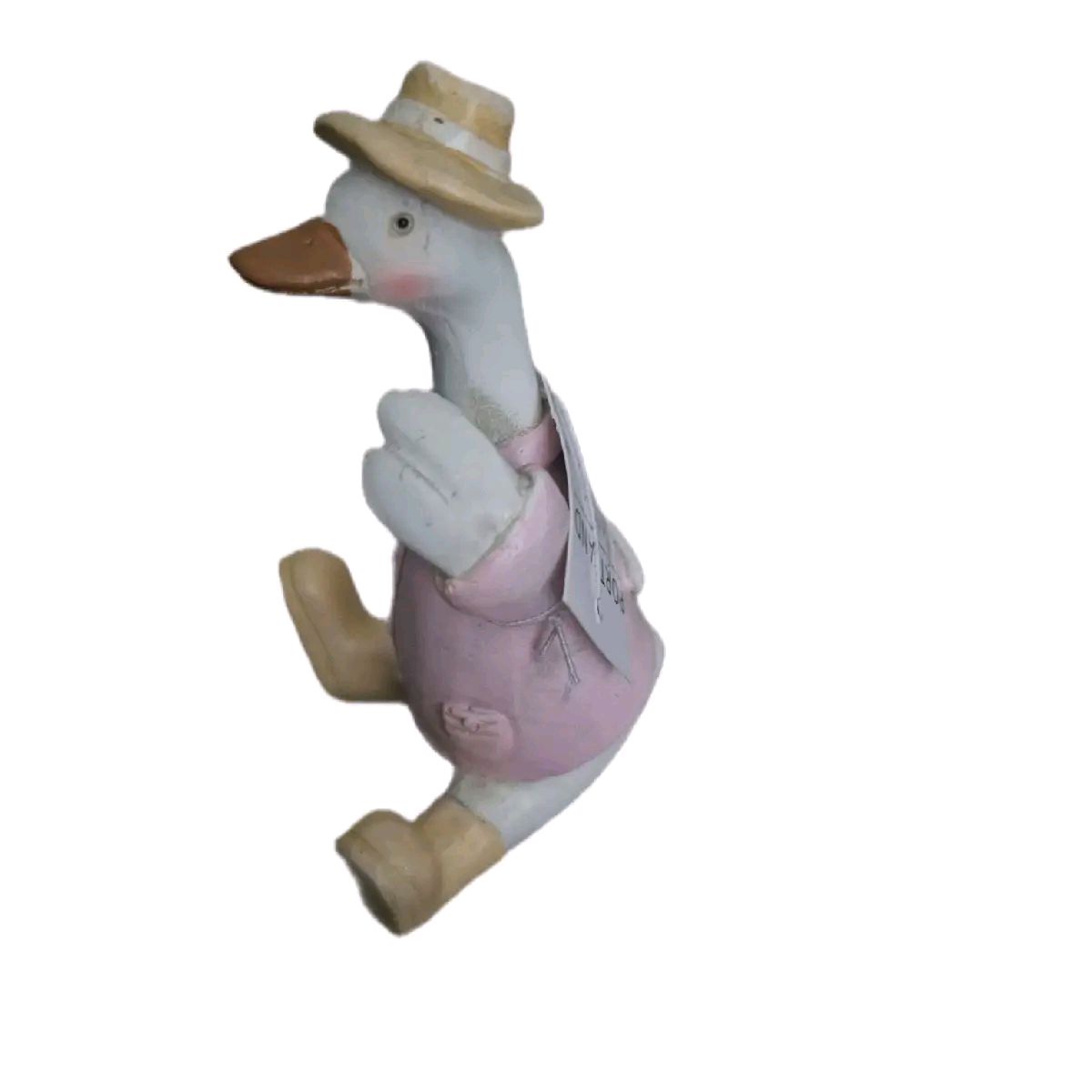 Pink Sitting Duck Ornament 11cm