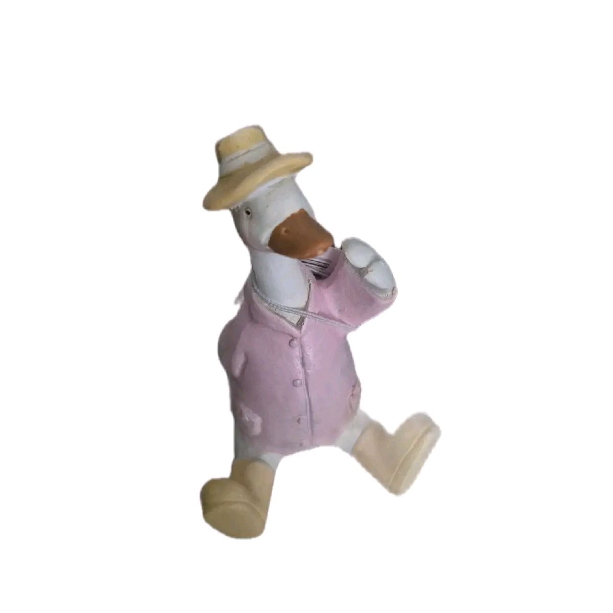 Pink Sitting Duck Ornament 11cm