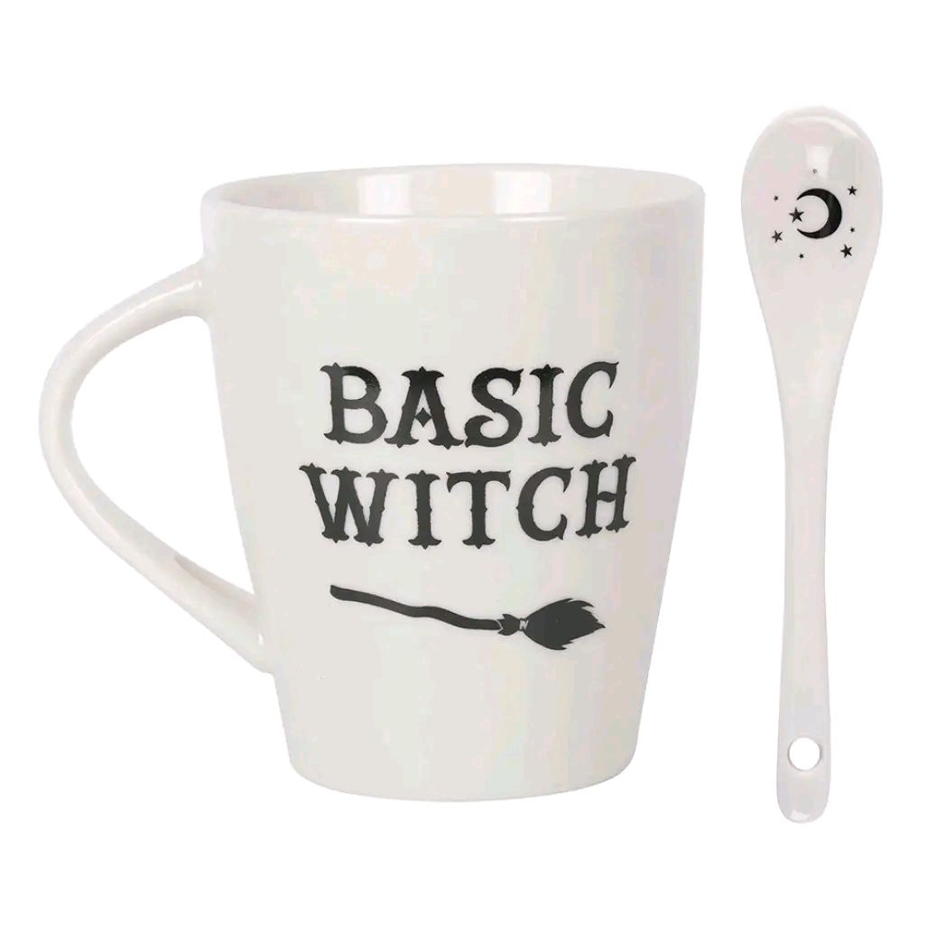 Basic Witch Mug and Spoon Set