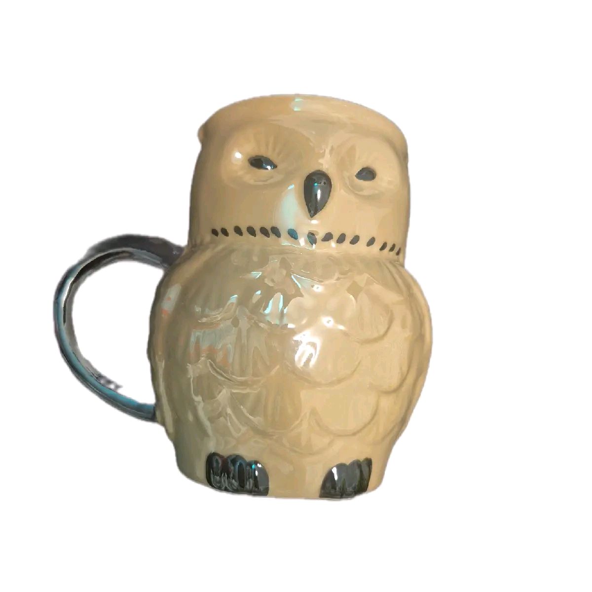 Iridescent Owl Shaped Mug