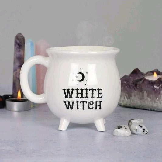 White witch Cauldron Mug