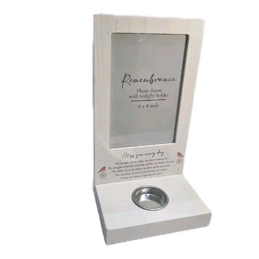 Tealight holder & Photo Frame for Miss you everyday remembrance