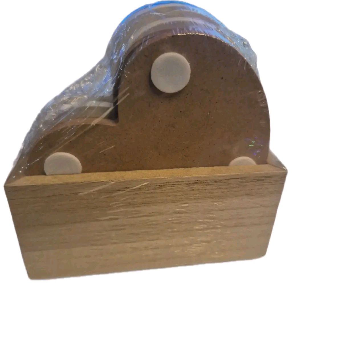 Highland Cow Coasters and Holder