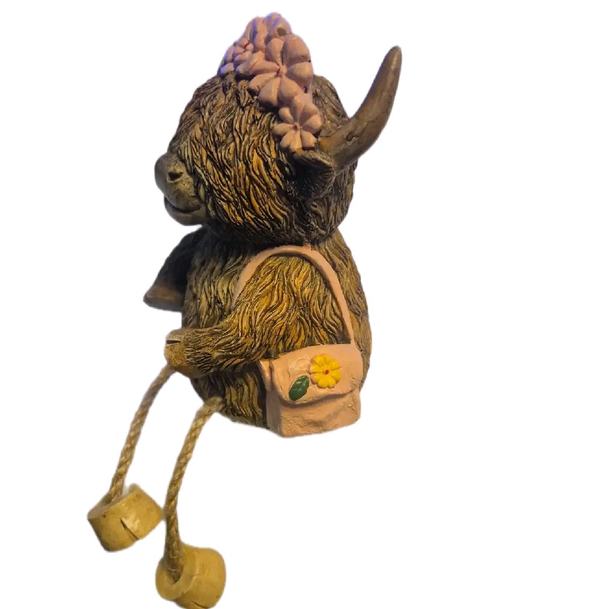 Pretty in Pink Highland Cow Money Box