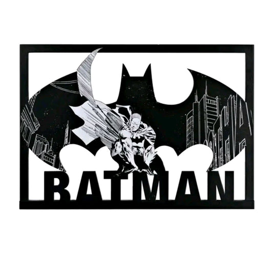 Wooden layered Batman Rectangular Plaque