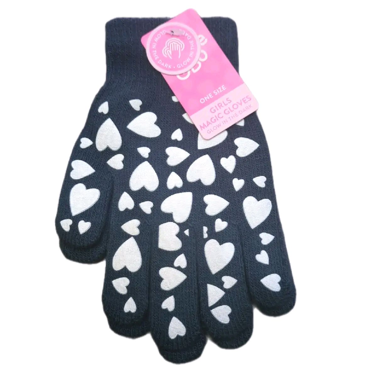 Boys and Girls Glow in the Dark Magic Gloves with Grips