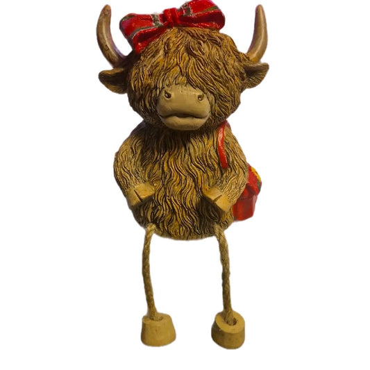Highland Cow Tartan Princess Money Bank