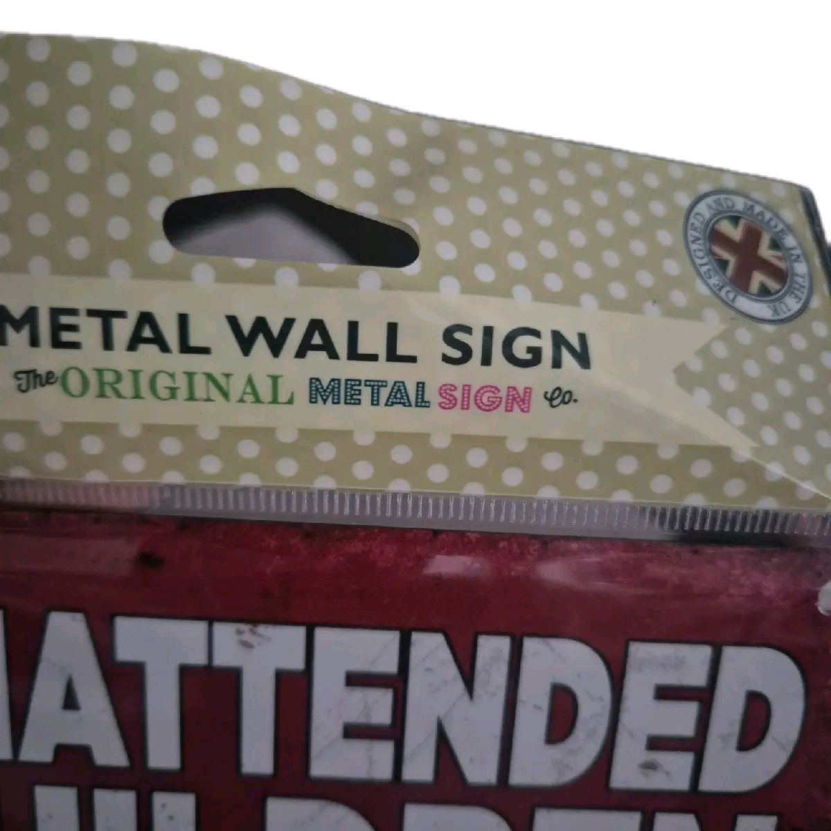 Children Taught to Swear Metal Sign 20cm