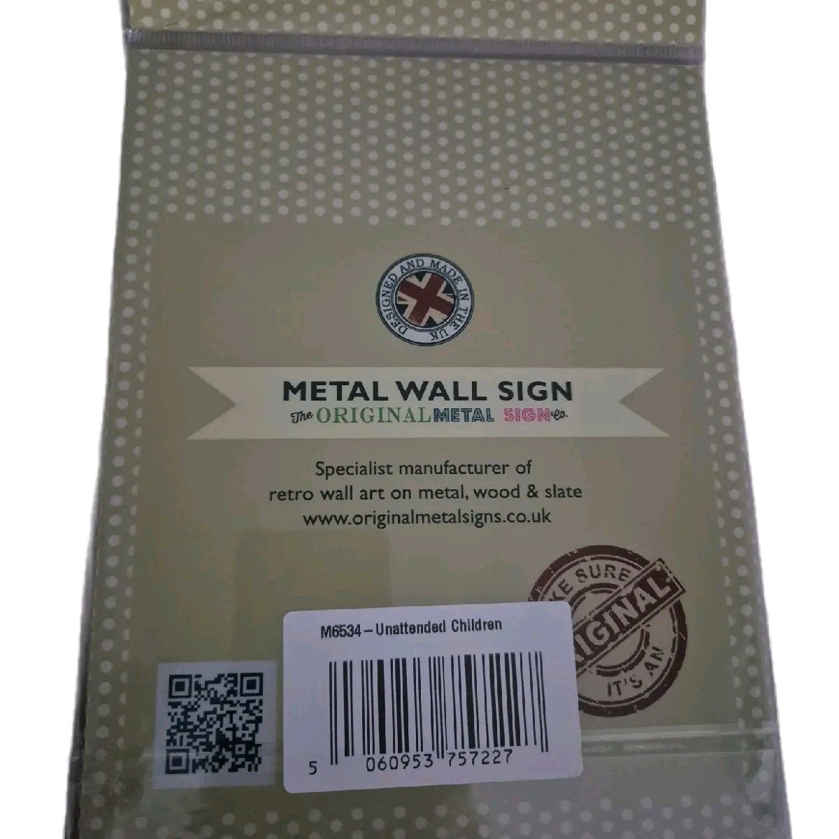 Children Taught to Swear Metal Sign 20cm