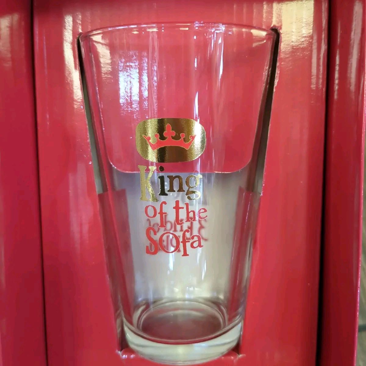 King of the Sofa Glass