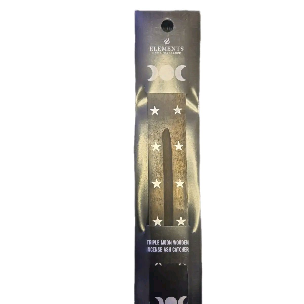 Wooden incense ash catcher