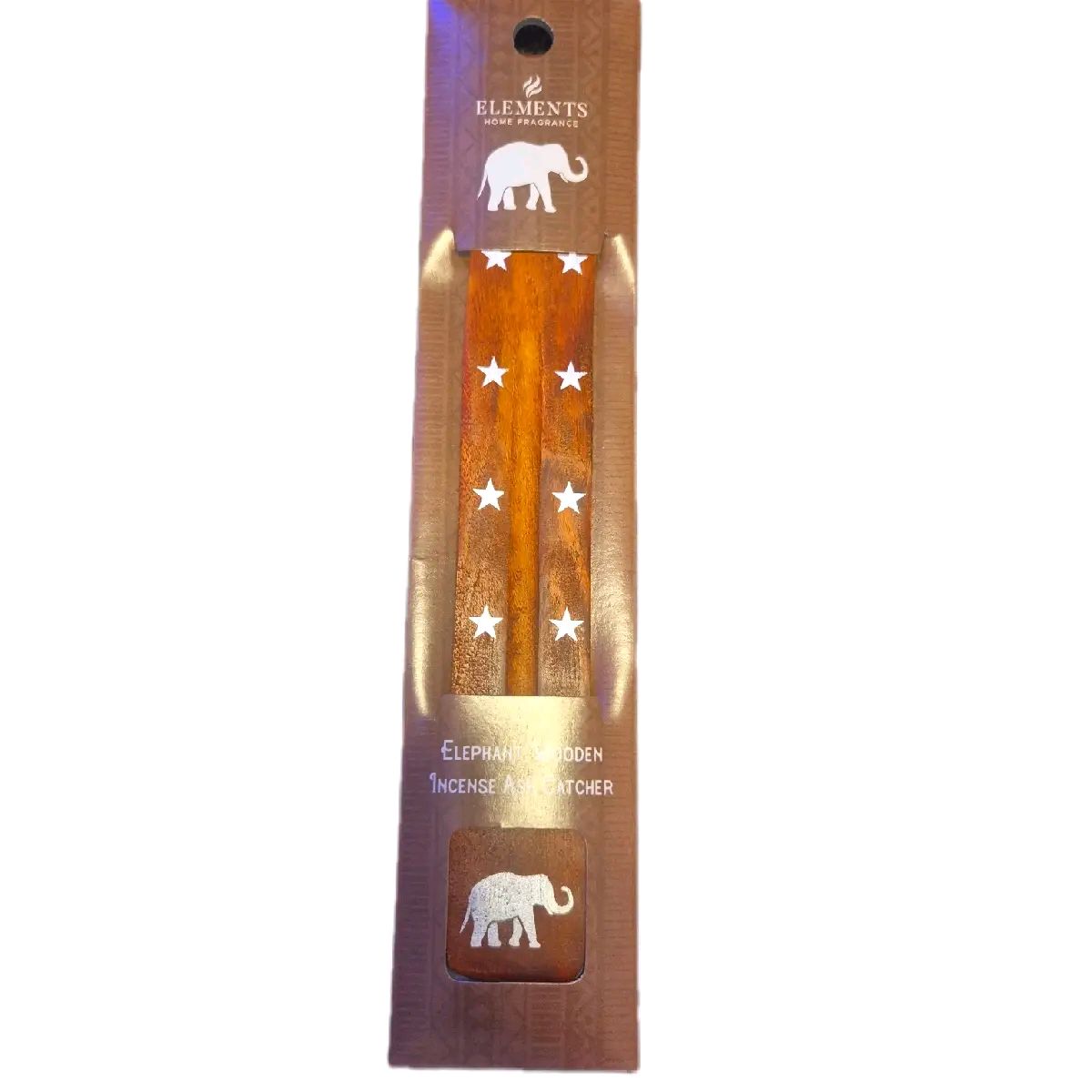 Wooden incense ash catcher