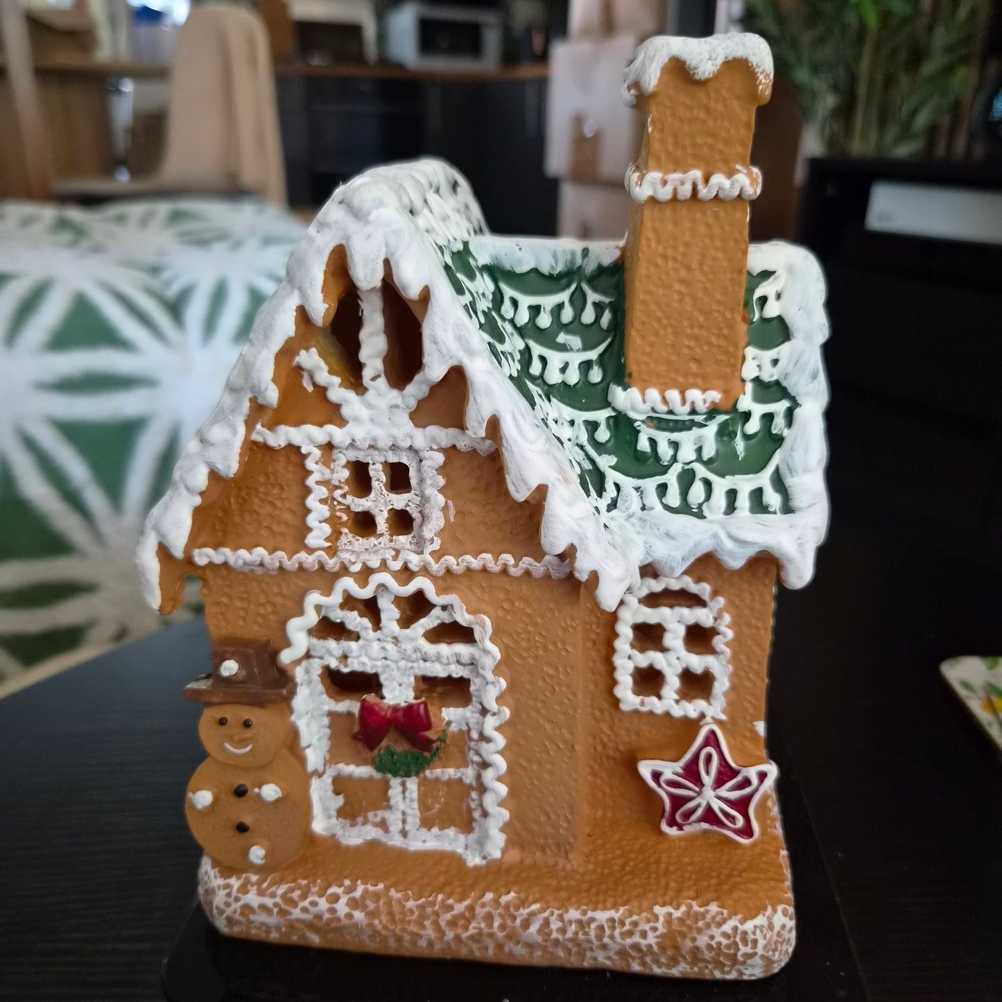 Xmas LED House Gingerbread Large