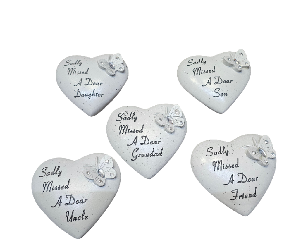 Sadly Missed Small Memorial Stone with Butterfly