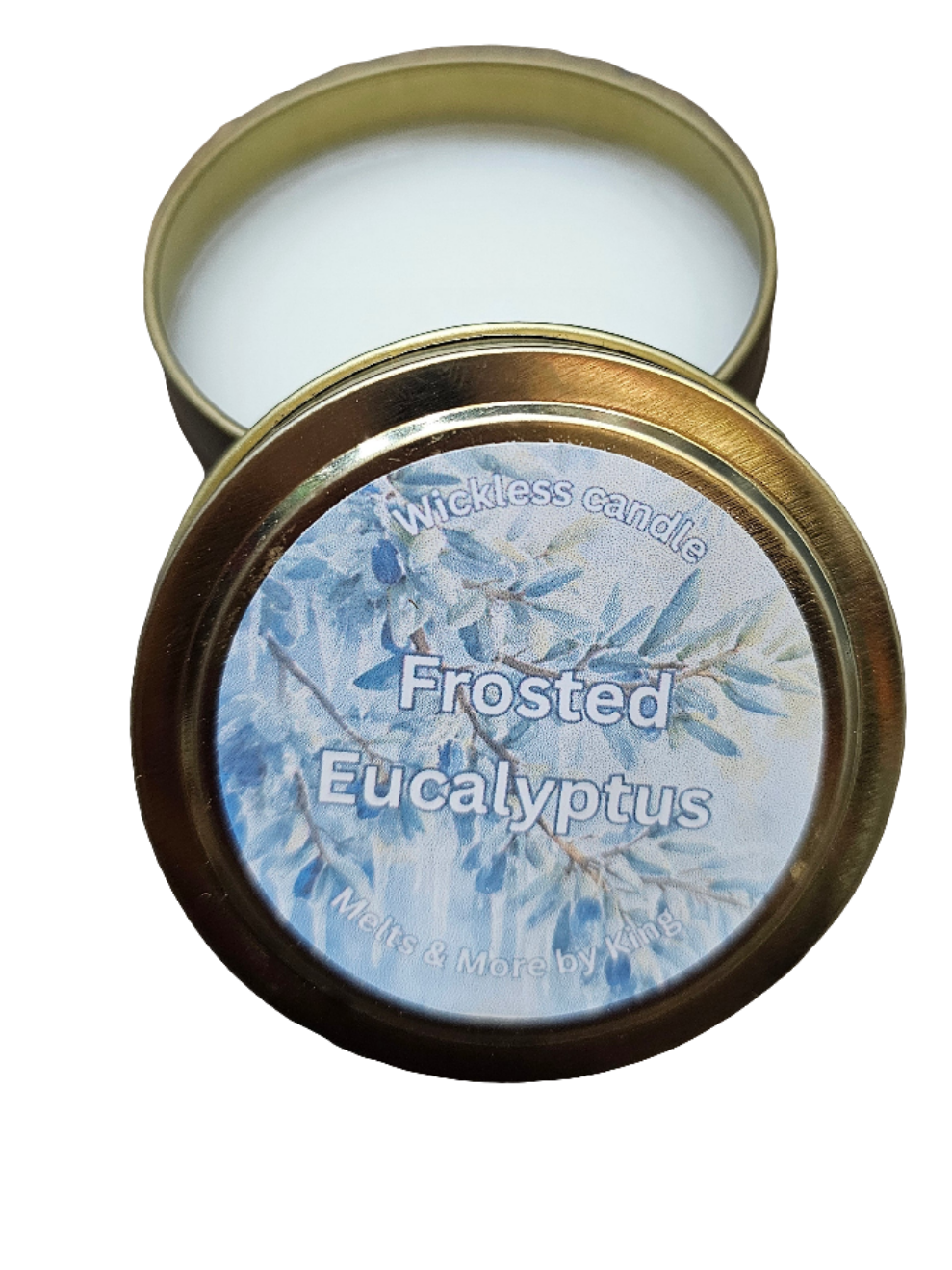 Gold Tin Wickless Candles for Candle Lamps, 100g, Various Scents